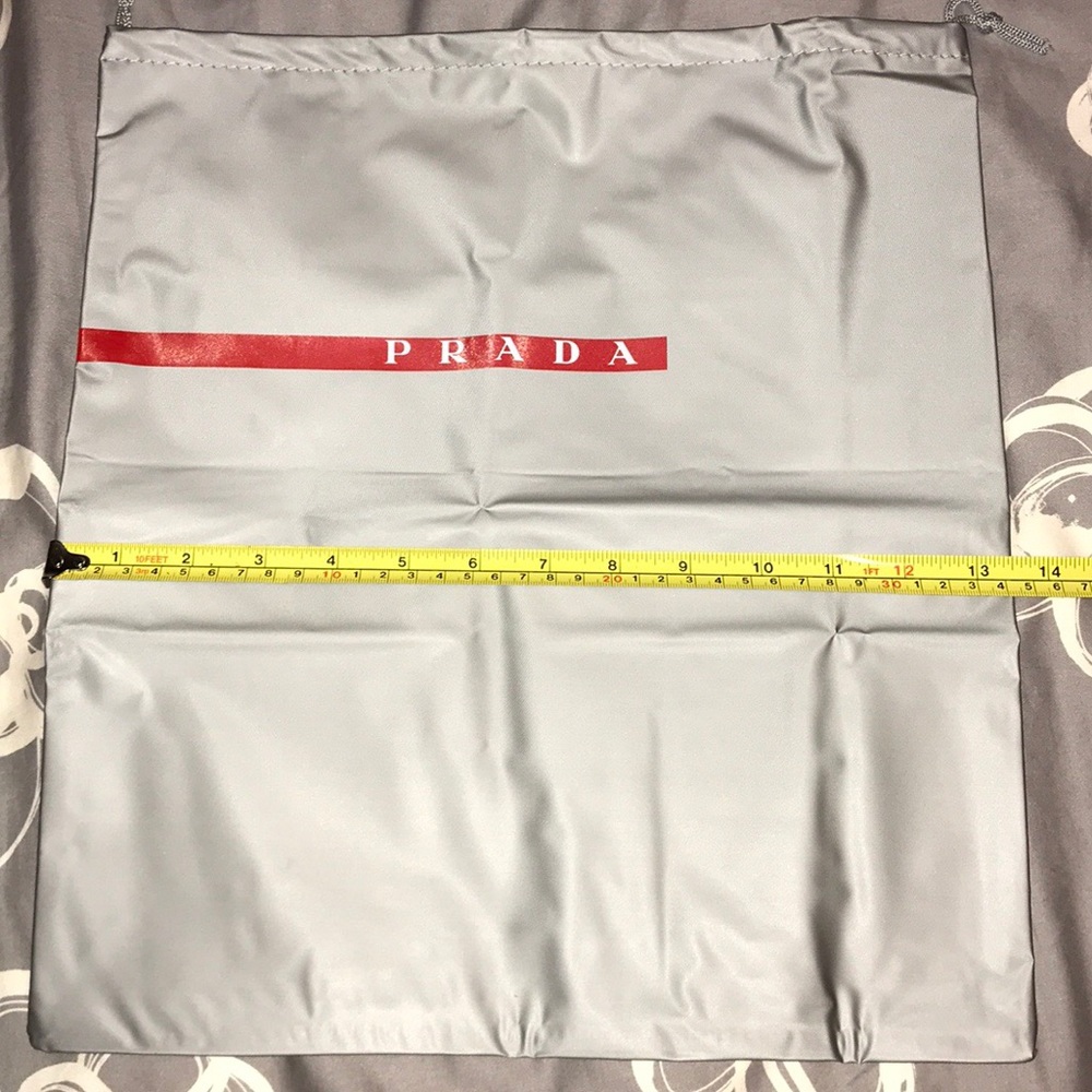 Prada Medium Vinyl Drawstring Dust/Storage Bag - image 3